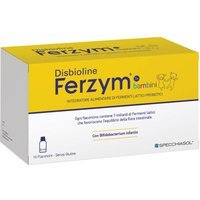 Specchiasol Disbioline Ferzym Bambini Integratore Alimentare, 10 Flaconcini