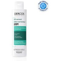 Vichy Dercos Technique - Oil Control Shampoo Sebo Regolatore Trattante, 200ml