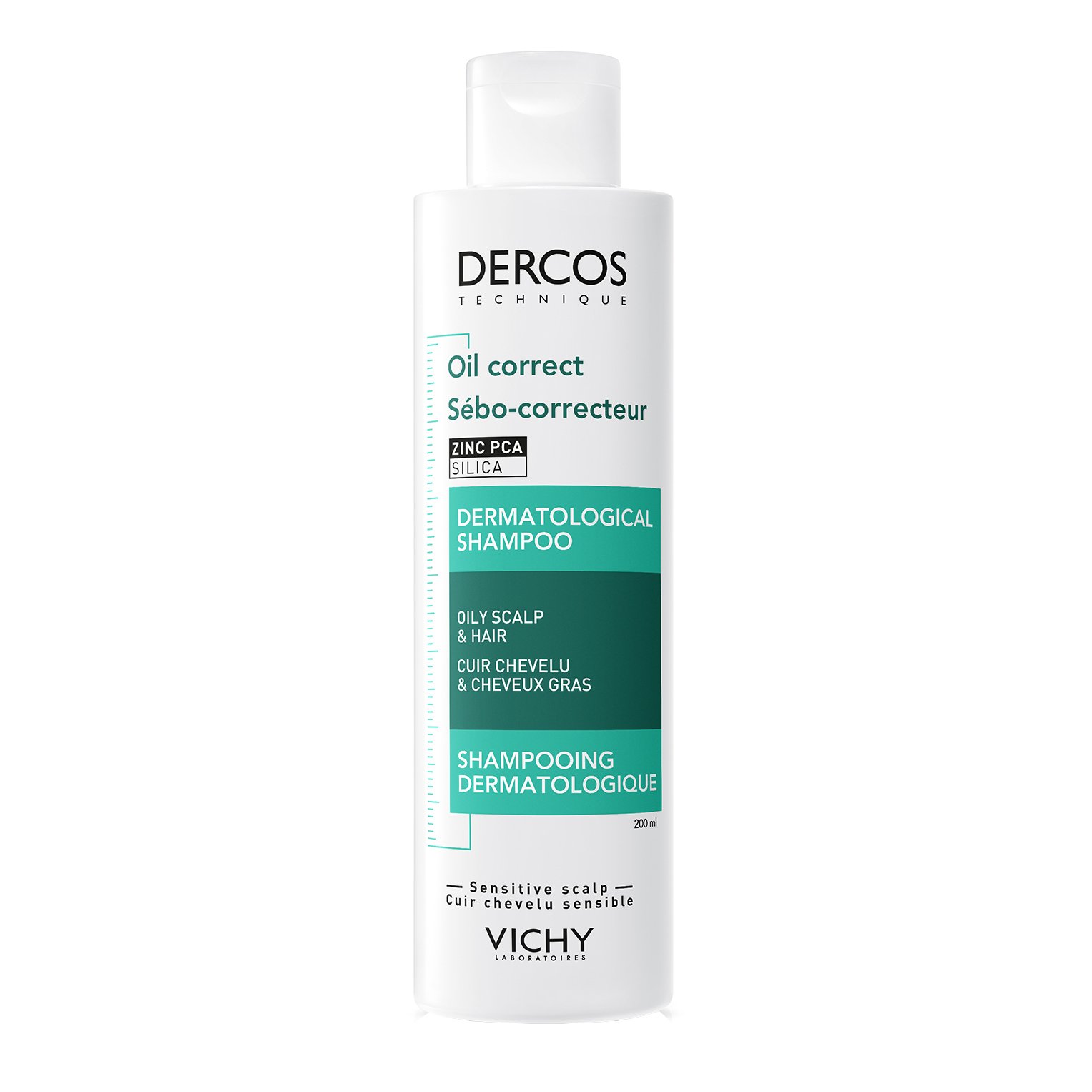 Vichy Dercos Shampoo Sebo Regolatore Trattante Capelli Grassi 200 ml