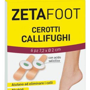 Zetafoot cerotto callifugo dischetto centrale con astuccio 6 pezzi