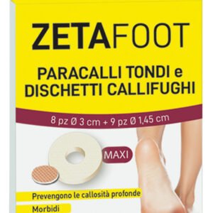 Zetafoot paracallo tondo 8 pezzi + dischetto callifugo 9 pezzi