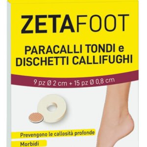 Zetafoot paracallo tondo 9 pezzi + dischetto callifugo 15 pezzi
