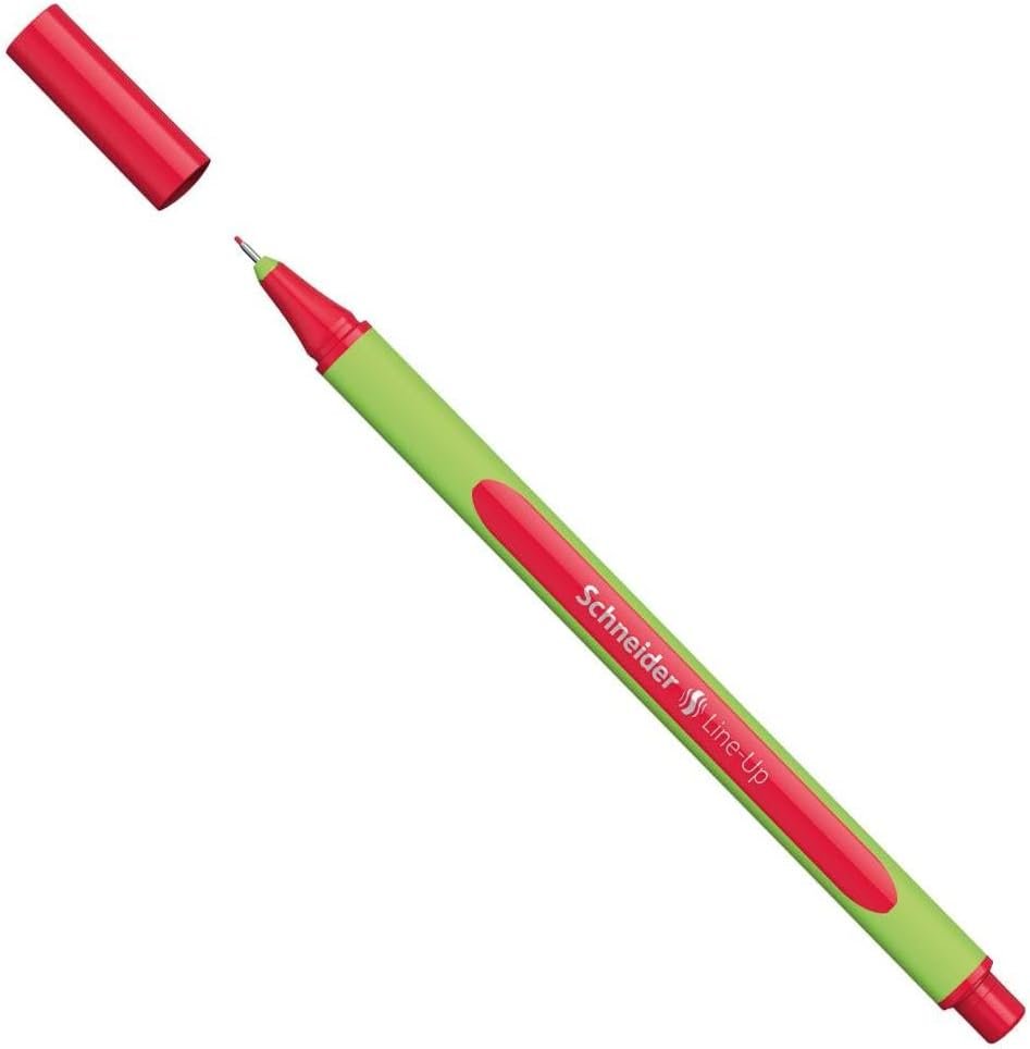 Schneider Line-up - Penna a punta fine, colore: rosso romantico
