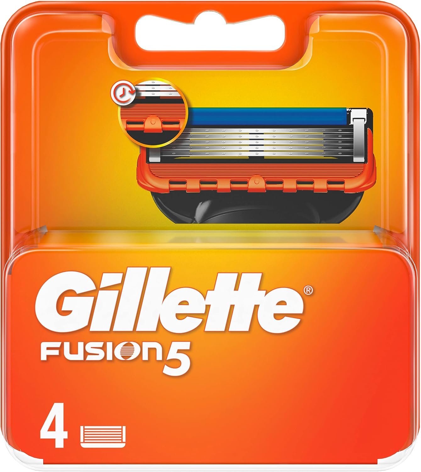 Gillette Fusion5 Lamette di Ricambio per Rasoio da Uomo (4 lamette)