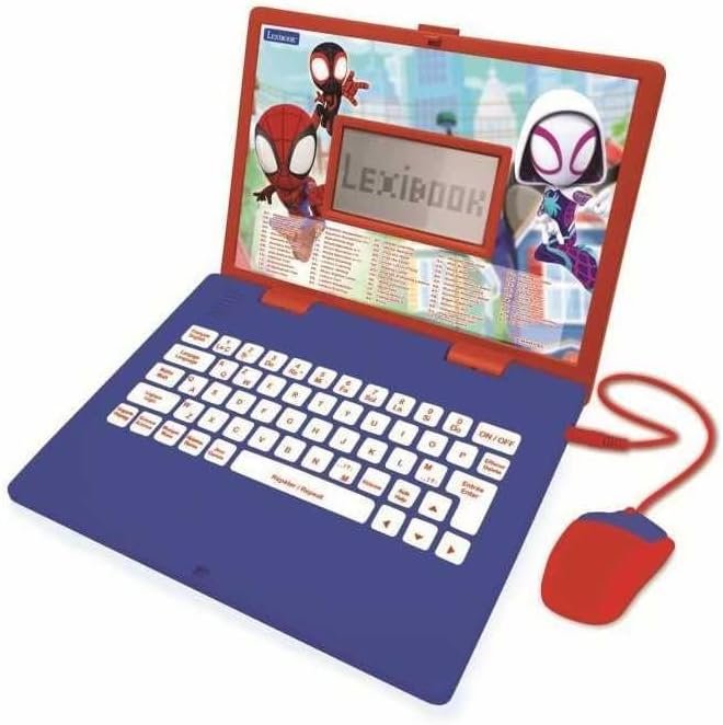 Lexibook Disney Marvel Spider-Man Computer educativo Bilingue Francese/Inglese - Giocattolo…