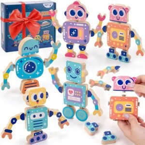 SEMKOTREE Blocchi Giochi Montessori 3 Anni, Giochi Educativi Costruzioni per Bambini con…