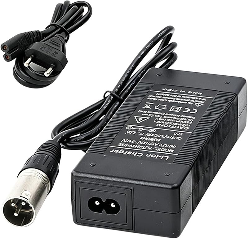 Caricabatterie al litio per bicicletta elettrica, 42 V, 2 A, per batteria da 36 V, scooter…