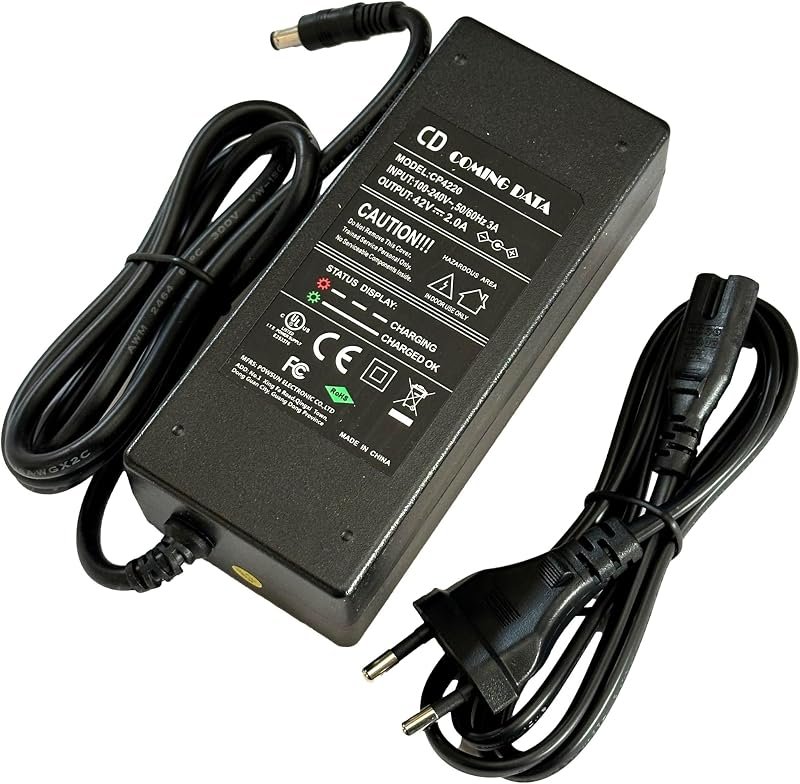 AFTERTECH 36V (42V) 2A CARICABATTERIA PER BATTERIE LI-ION LITIO PILA CARICATORE CHARGER…
