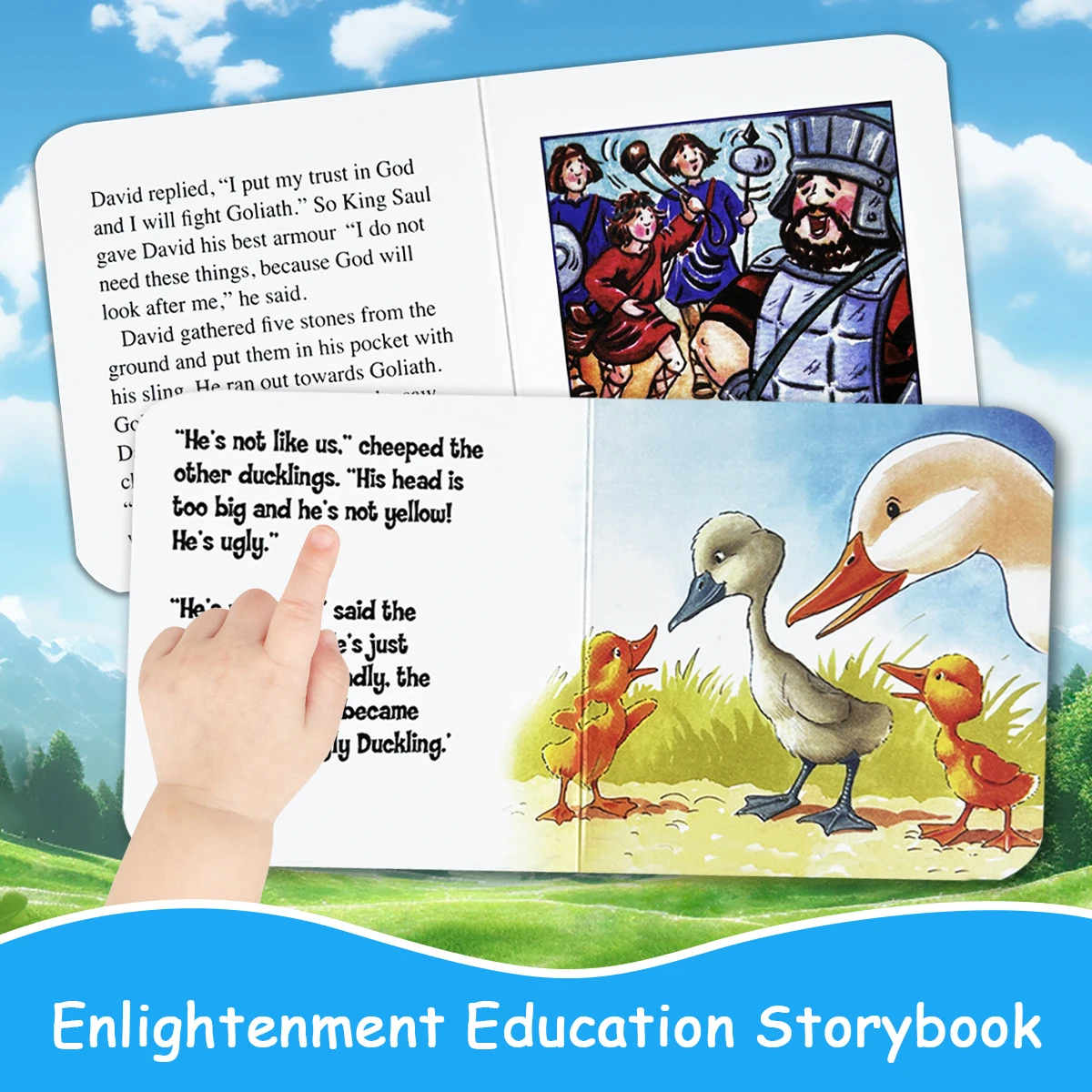 Mini libro di fiabe della buonanotte in inglese, Storie della Bibbia, Sviluppo della lingua, Immaginazione ricca, Fiabe classiche Libro per bambini - immagine 6