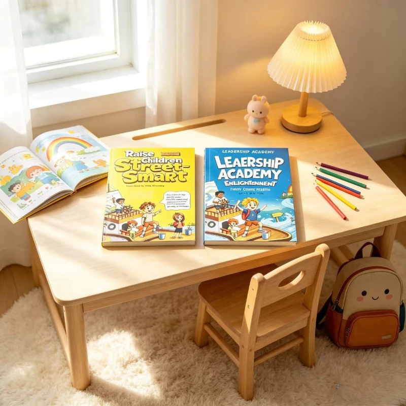 Set di 2 libri: Comici educativi per bambini su come allevare figli con saggezza urbana e leadership, in inglese, per la lettura genitore-figlio - immagine 4