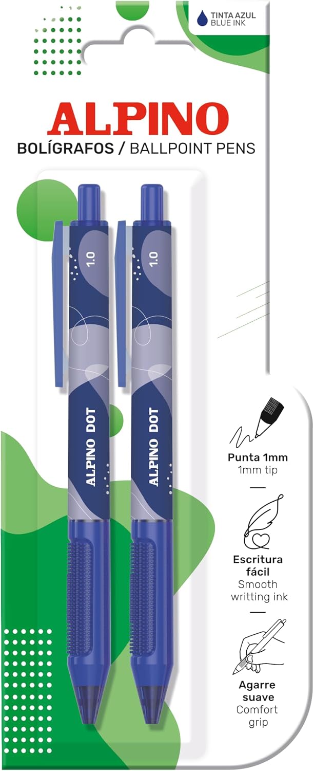 Penna Alpino Dot Blu confezione da 2 pezzi