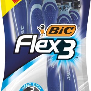 BIC Rasoio Flex 3 Comfort da uomo confezione da 8