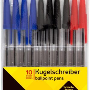 Idena 500234 - Set di 10 penne a sfera colori assortiti