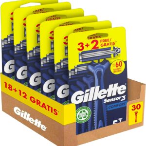 Gillette Sensor3 Comfort Rasoi Da Barba Usa E Getta Da Uomo
