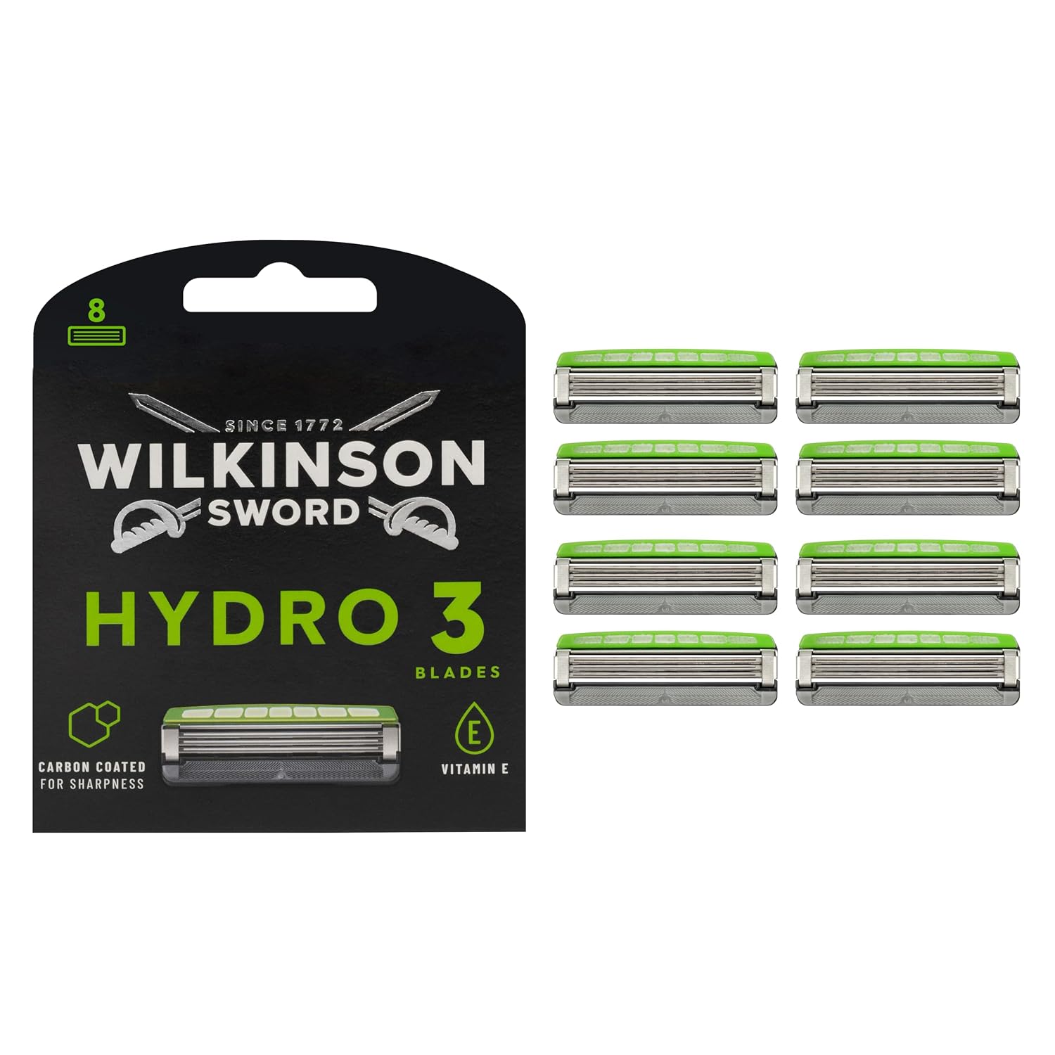 Wilkinson Sword Hydro 3 Skin Protection - Blister con 8 lame di ricarica
