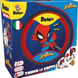 Asmodee – DOBBLE SPIDER-MAN – Carte da Gioco per Famiglie, Bambini e Amici