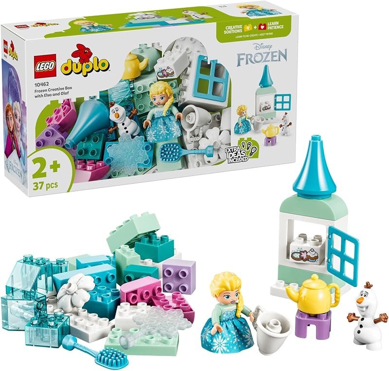 LEGO DUPLO Disney Scatola Creativa di Frozen con Elsa e Olaf - Giochi Didattici per la…