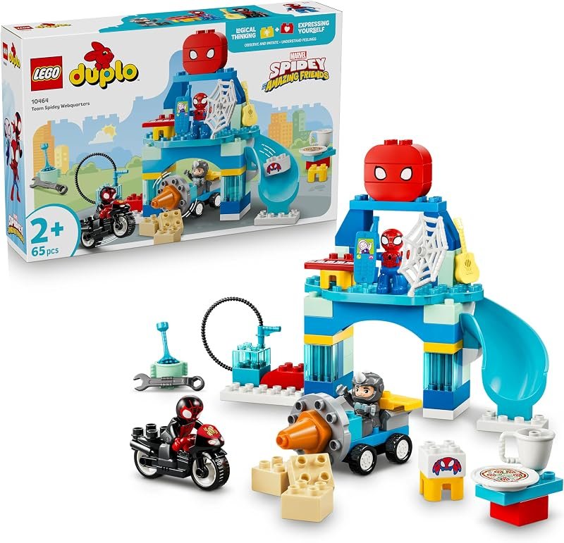 LEGO DUPLO Marvel Webquarters del Team Spidey - Gioco Didattico da Supereroi con 3…