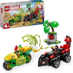 LEGO Spidey e i Suoi Fantastici Amici Inseguimento sui Dino-Veicoli di Spin ed Electro…