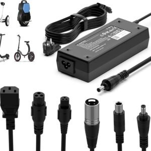 shefor 42V 2A Caricatore Monopattino Elettrico, AC Adattatore Hoverboard, 36V Alimentazione…