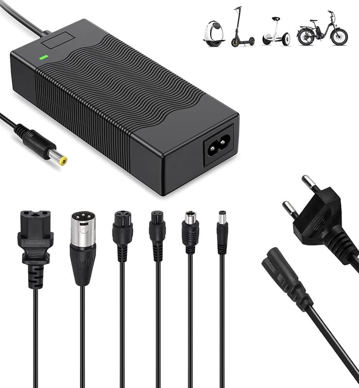 Caricatore per Monopattino Elettrico 42V 2A (Con 6 Connettori), Compatibile con Hoverboard…