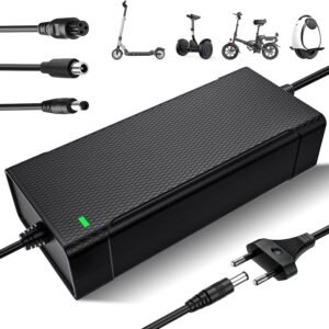 Yeerain Caricabatterie per Monopattino Elettrico 42V, 2A per Batteria 36V | Caricatore…