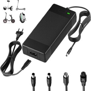 Caricatore 42 V 3 A per Trotinette Elettrico e Hoverboard
