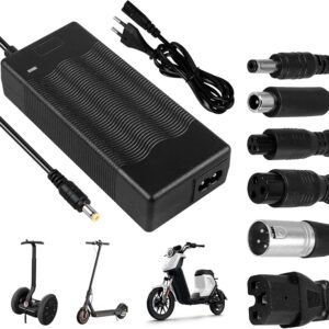 Caricatore Monopattino Elettrico: 42V 2A Caricabatteria per Scooter Elettrico con 6…