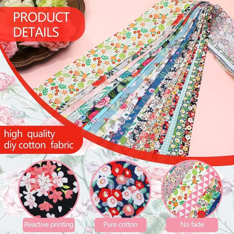 40 pezzi di cotone fai da te tessuto artigianale fatto a mano vari modelli tessuti da cucito vestiti per bambole panno di giunzione lavoro di famiglia tessuto artigianale - immagine 4