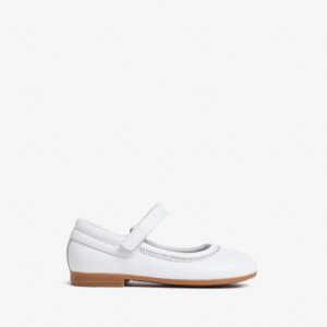 Ballerine Junior in Pelle Bianco
