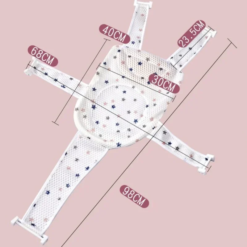 Rete per doccia per neonati vasca da bagno per neonati tappetino antiscivolo tappetino da bagno sospeso supporto da bagno per neonati staffa per il bagno per bambini forniture per il bagno - immagine 6