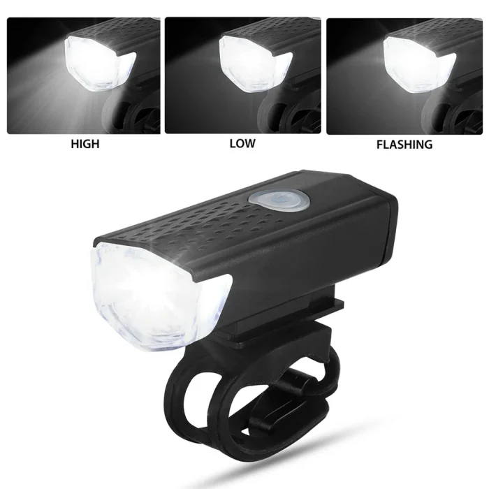 Luce per bicicletta per bici Set ricaricabile a LED USB MTB Bici da strada Faro anteriore posteriore Lampada Torcia elettrica Luce per ciclismo Accessori per ciclismo - immagine 4
