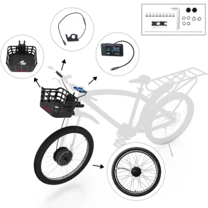 Monorim Kit di conversione da bici muscolare ad elettrica - Modello BPK350 - Motore 380W Batteria 36V9Ah