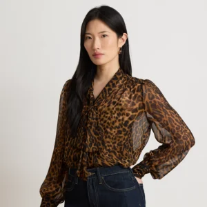 Blusa in Chiffon Ocelot Ralph Lauren - Eleganza Unica