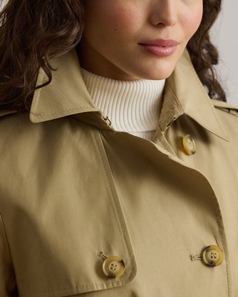 Trench Doppio Petto in Misto Cotone Ralph Lauren - immagine 2