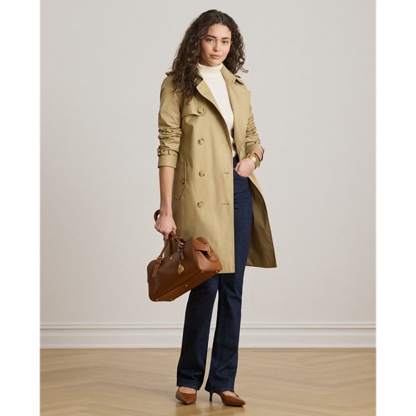 Trench Doppio Petto in Misto Cotone Ralph Lauren - immagine 3