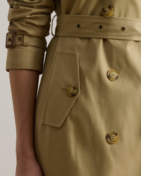 Trench Doppio Petto in Misto Cotone Ralph Lauren - immagine 6