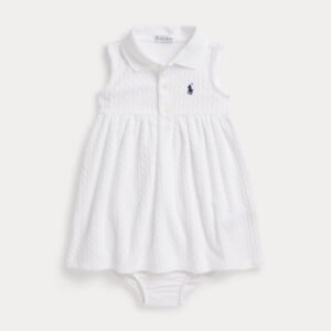 Abito Polo Ralph Lauren in Spugna con Motivo a Trecce