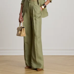 Pantaloni Lino Gamba Larga Ralph Lauren - Eleganza Casual