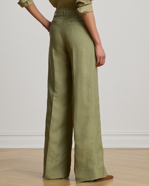 Pantaloni Lino Gamba Larga Ralph Lauren - Eleganza Casual - immagine 4