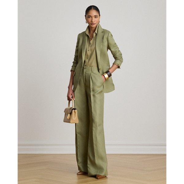 Pantaloni Lino Gamba Larga Ralph Lauren - Eleganza Casual - immagine 5