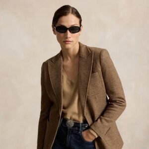 Blazer Monopetto Ralph Lauren in Lana e Cotone