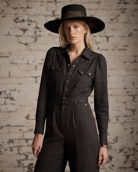 Tuta Western in Twill di Lana e Lino - Ralph Lauren - immagine 5