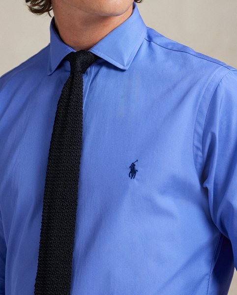 Camicia Custom-Fit Ralph Lauren in Popeline di Cotone - immagine 2