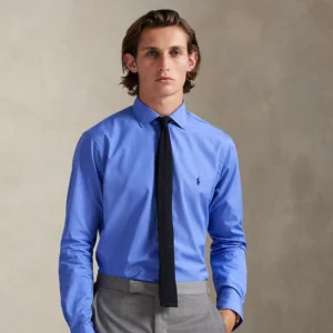 Camicia Custom-Fit Ralph Lauren in Popeline di Cotone