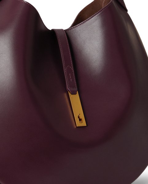 Borsa a Spalla Polo ID Grande in Vitello - Ralph Lauren - immagine 4