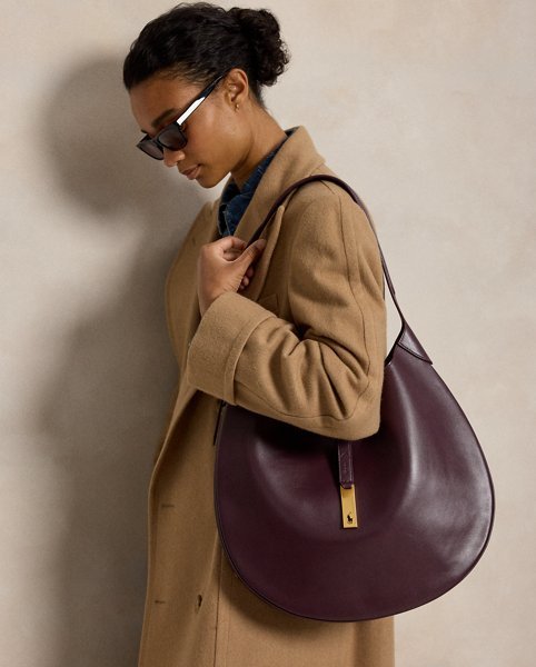 Borsa a Spalla Polo ID Grande in Vitello - Ralph Lauren - immagine 6