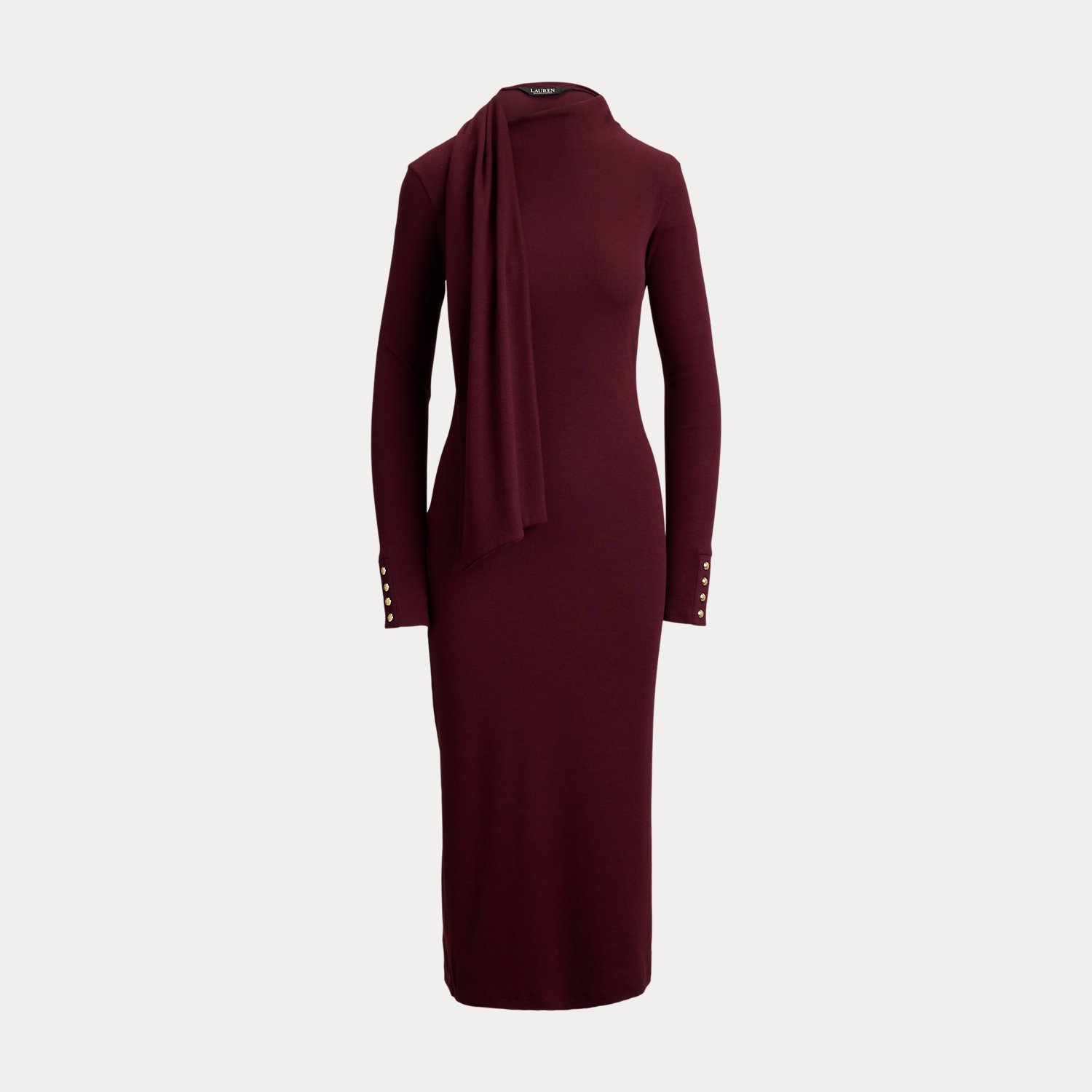 Abito in Cotone a Coste con Sciarpa - Ralph Lauren - immagine 3