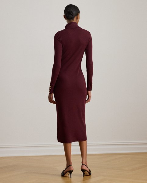 Abito in Cotone a Coste con Sciarpa - Ralph Lauren - immagine 5