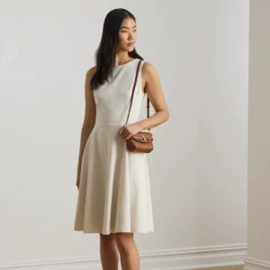 Abito smanicato in tessuto ponte - Ralph Lauren